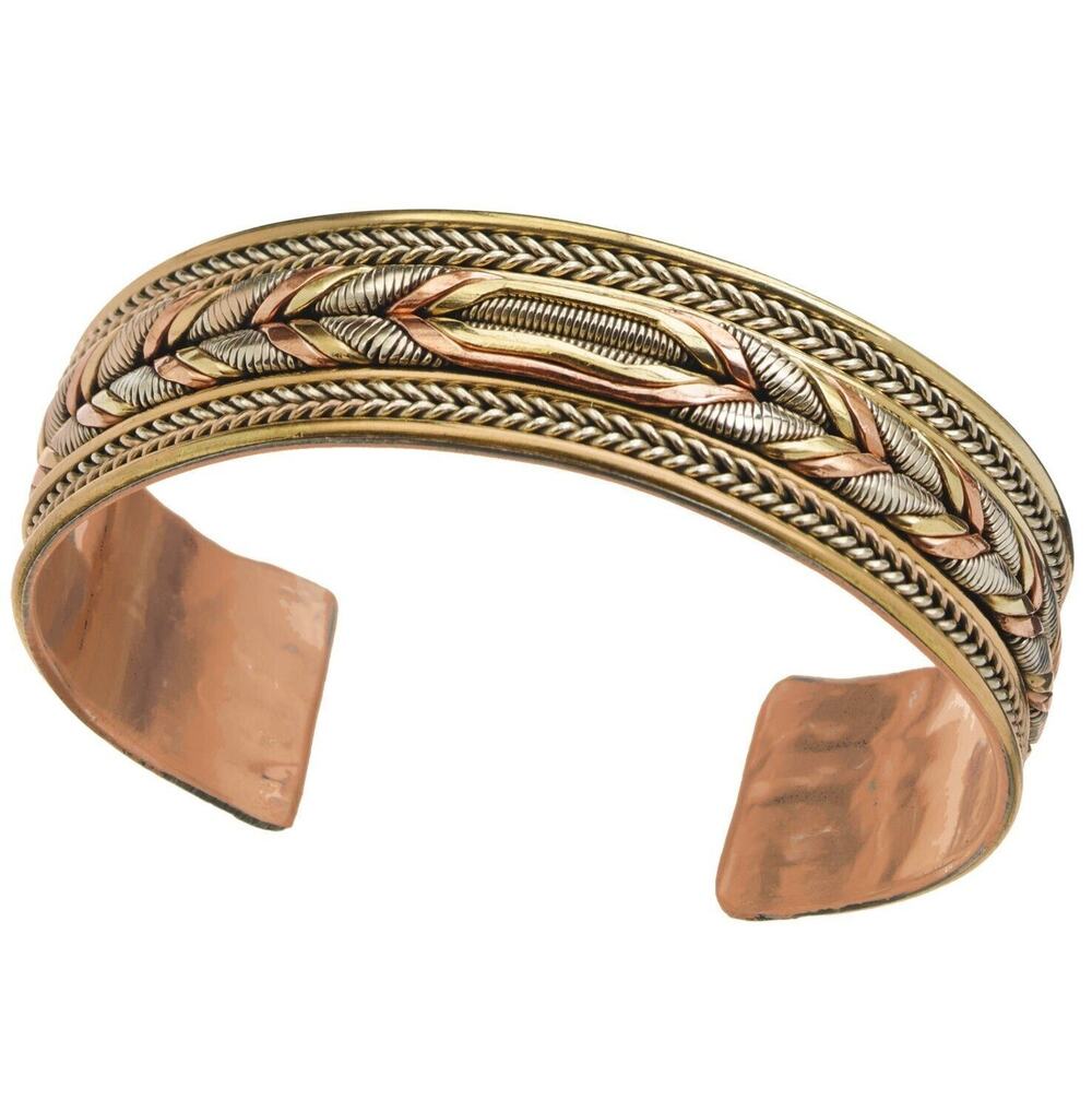 Traditional Nepalese Healing Braid Bracelet Mixed Metals Handmade Fair Trade